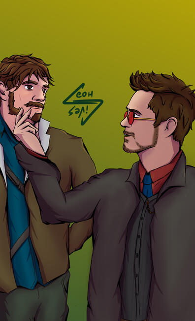 Sr. verissimo and Arnaldo Fritz fanart from "Os Sinais do Outro Lado" RPG (2022)